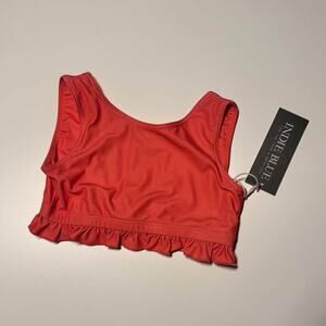 "Indie Blue" Little Girls Swim Top Size 4